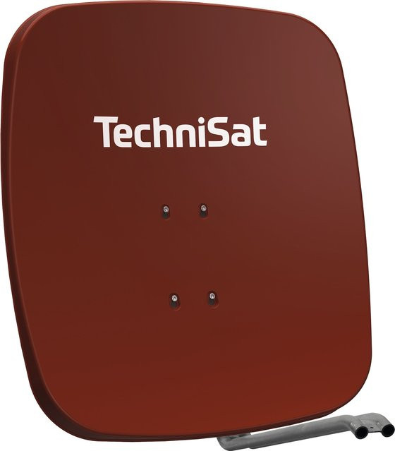 TechniSat SATMAN 65 PLUS SAT-Spiegel in Ziegelrot mit 65 cm Durchmesser ohne LNB - Bild 1