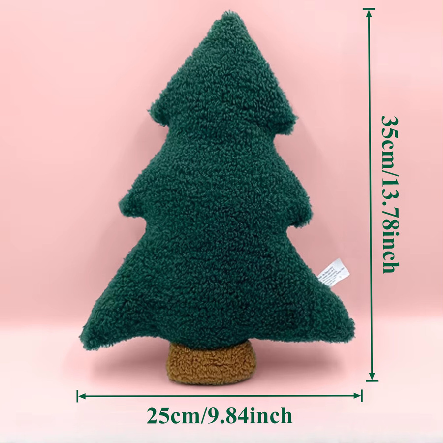 DUTRIEUX Plüsch-Weihnachtsbaum-Wurfkissen in Grün - Bild 3