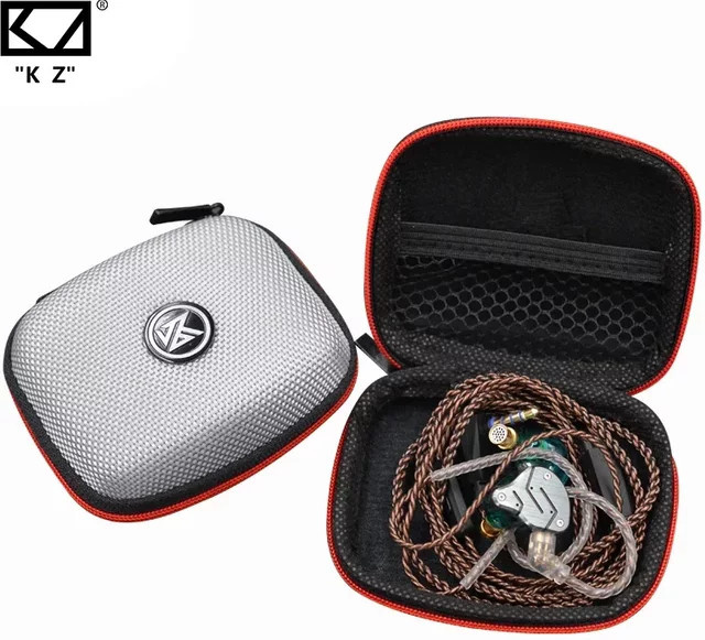 KZ Aufbewahrungstasche für Bluetooth Headsets aus EVA mit Reißverschluss, Schwarz - Bild 1
