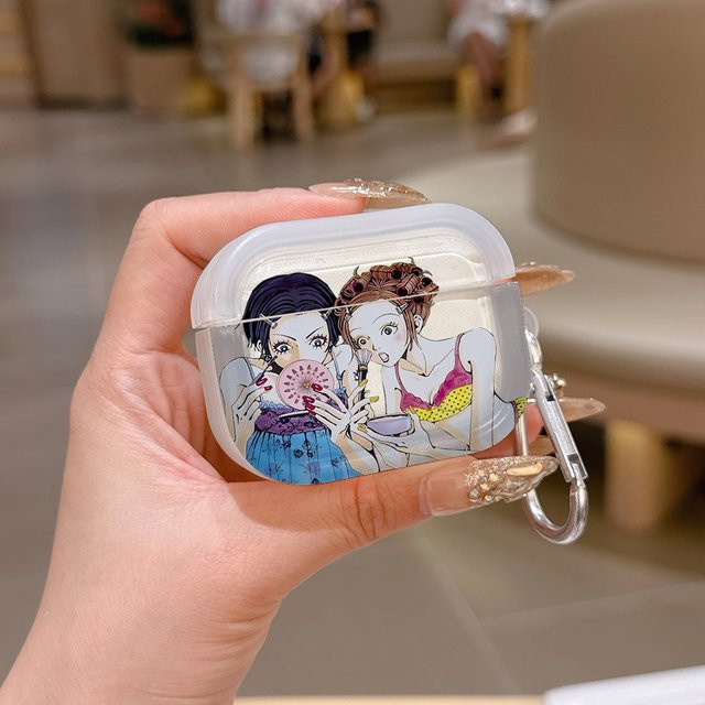 Anime N-NANA transparente Silikonhülle für Apple AirPods 4, 3, Pro, 2 und 1 kabellose Kopfhörer - Bild 1