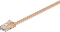 goobay Patchkabel CAT.6 U/UTP Ethernet LAN RJ45 Stecker auf RJ45 Stecker in Beige und Braun - Bild 1