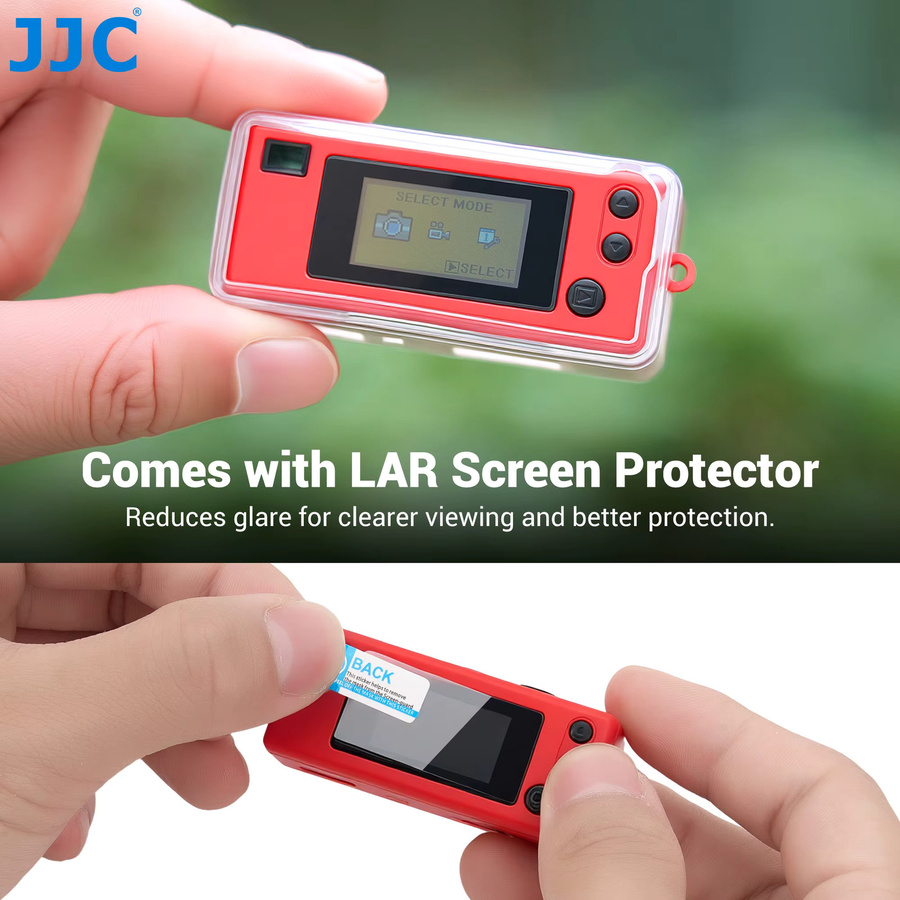 JJC Schutzset für Kodak Charmera Schlüsselanhänger Digitalkamera mit transparenter TPU-Hülle und gehärtetem Glasbildschirm - Bild 4