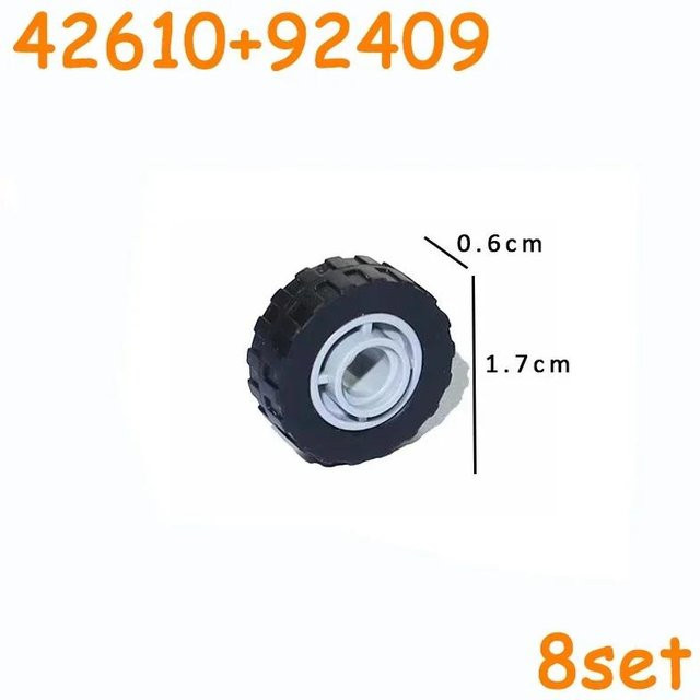 LEGO Technic Reifenrad-Kreuzloch-Satz, Konstruktion Bausteine, ab 14 Jahren - Bild 1