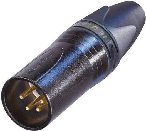 Neutrik NC4MXX-B XLR-Steckverbinder Stecker gerade 4-polig Schwarz - Bild 1