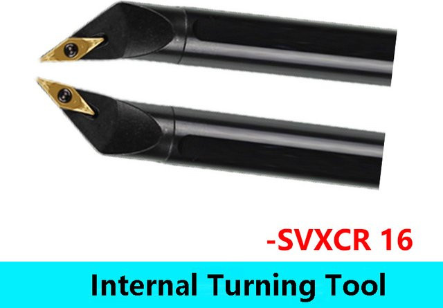 LIHAOPING Metall-Bohrstange Innen-Drehwerkzeughalter für CNC-Drehmaschinen S16Q S20R S25S SVXCR16 SVXCL16 in Schwarz - Bild 1