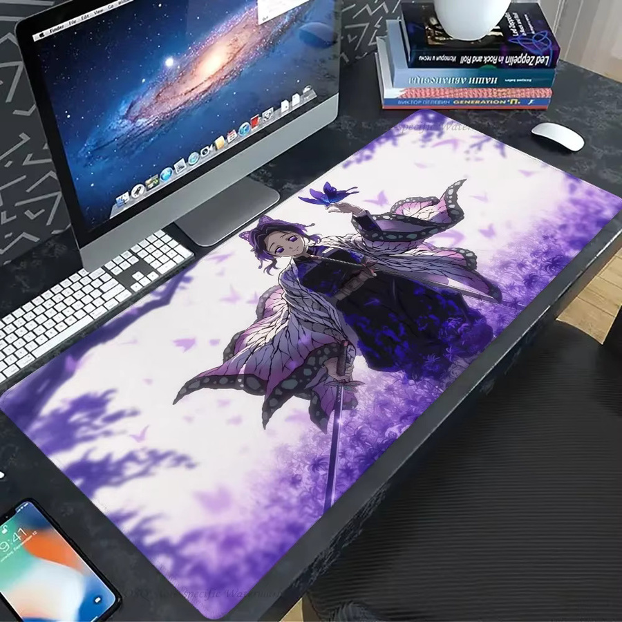Demon Slayer Kochou Shinobu Schreibtischunterlage XXL mit Polsterung als Gaming-Mausmatte und Tastaturunterlage von Bandai - Bild 6
