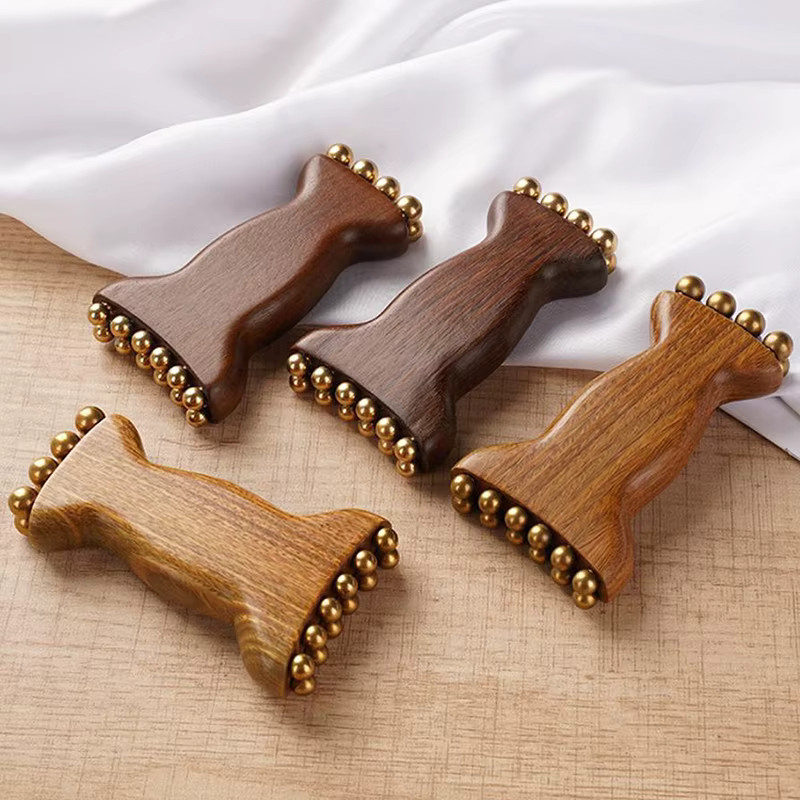 TDiePf Gesichts-Gua-Sha-Roller mit Perlen, Unisex - Bild 2