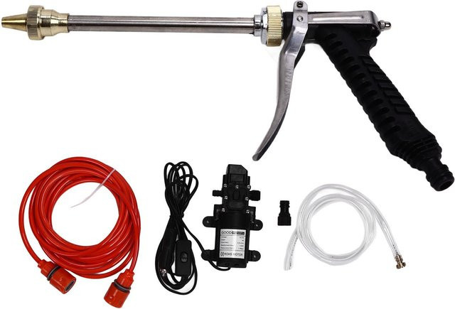TOMTOP JMS 12V 100W Hochdruck Wasserpumpe mit G1/2 Außengewinde für Gartenwassersprinkler-Sets in Multicolour - Bild 1