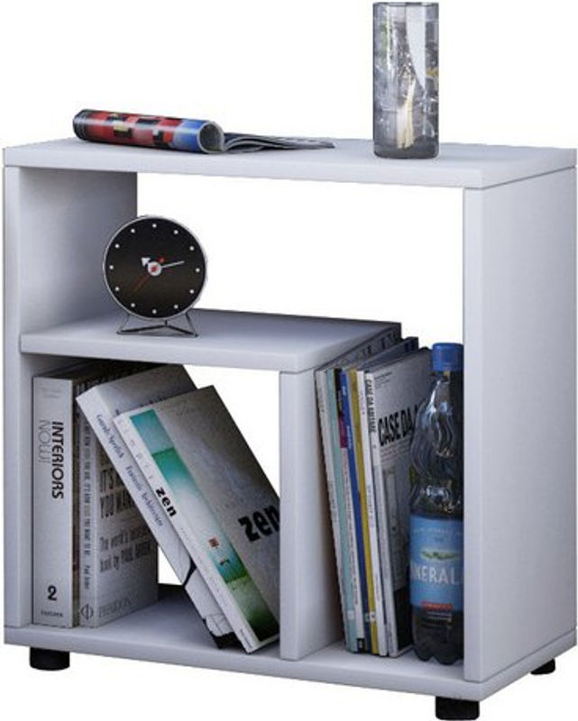VCM Beistelltisch Zeito in Weiss, Couchtisch und Nachttisch aus Holz, B/T/H: 50 x 30 x 55 cm - Bild 2