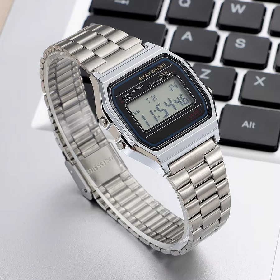 crazyband Uhrenarmband Edelstahl, 18 mm, Silber, Unisex - Bild 3