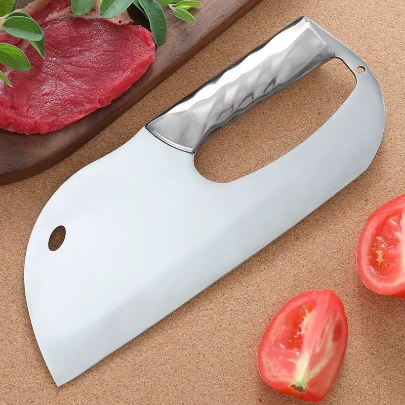 InLeung Cleaver aus Edelstahl in Silber als vielseitiges Küchenmesser für Fleisch, Gemüse und Fisch - Bild 3