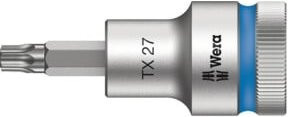 Wera Zyklop Bitnuss TX 27 mit 1/2 Zoll Antrieb und Haltefunktion, silberfarben - Bild 1