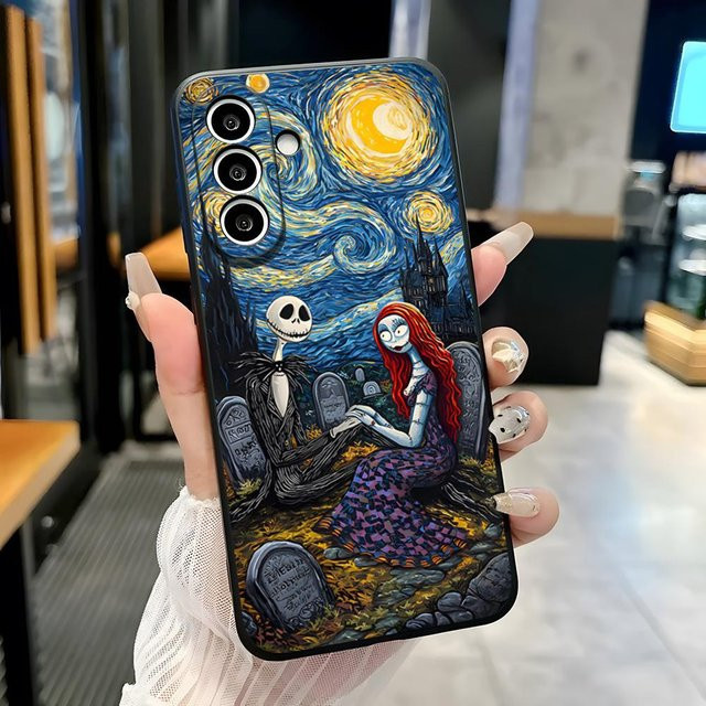 The Nightmare Before Christmas Handyhülle für Samsung Galaxy A25 A13 A33 A54 A36 A35 A56 A52 A14 A22 5G stoßfest und weich in Multicolour - Bild 1