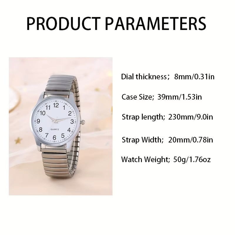 RUNERR Digitaluhr, Quarz, Edelstahl, Silber, Unisex - Bild 1