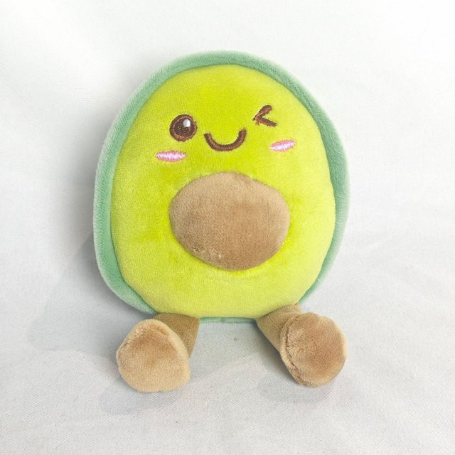 Schlüsselanhänger Obst Gemüse Plüsch, Avocado Olive Gurke, Unisex - Bild 1