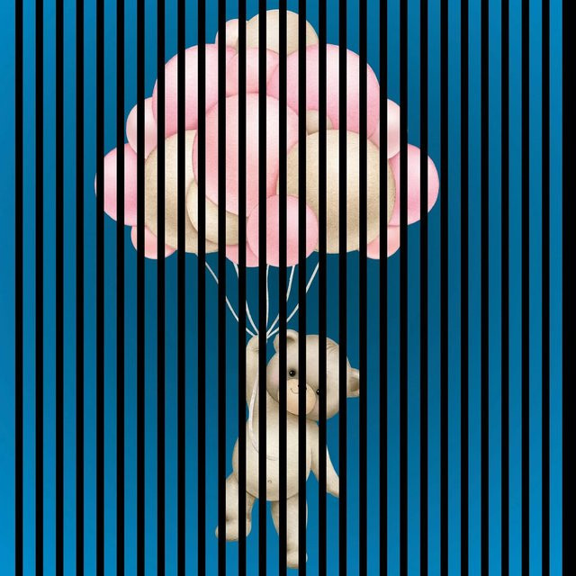 FN Acustico Akustikplatte Teddy Bunt aus PET und MDF mit modernem Design, B/H/T: 113,3 x 19,0 x 119,5 cm - Bild 1