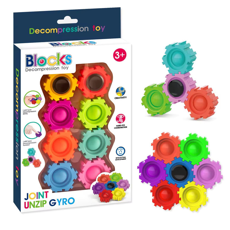 soulbao Dekompressions-Bausteine Fidget Spinner, Anti-Stress Sensorisches Spielzeug - Bild 3