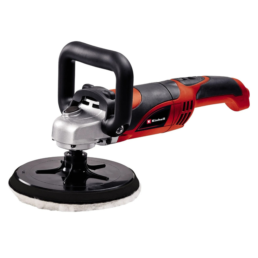 Einhell Rotationspoliermaschine und Schleifmaschine CC-PO 1100/1 E in Rot und Schwarz mit 1100W und 180mm Schleifscheibe - Bild 2