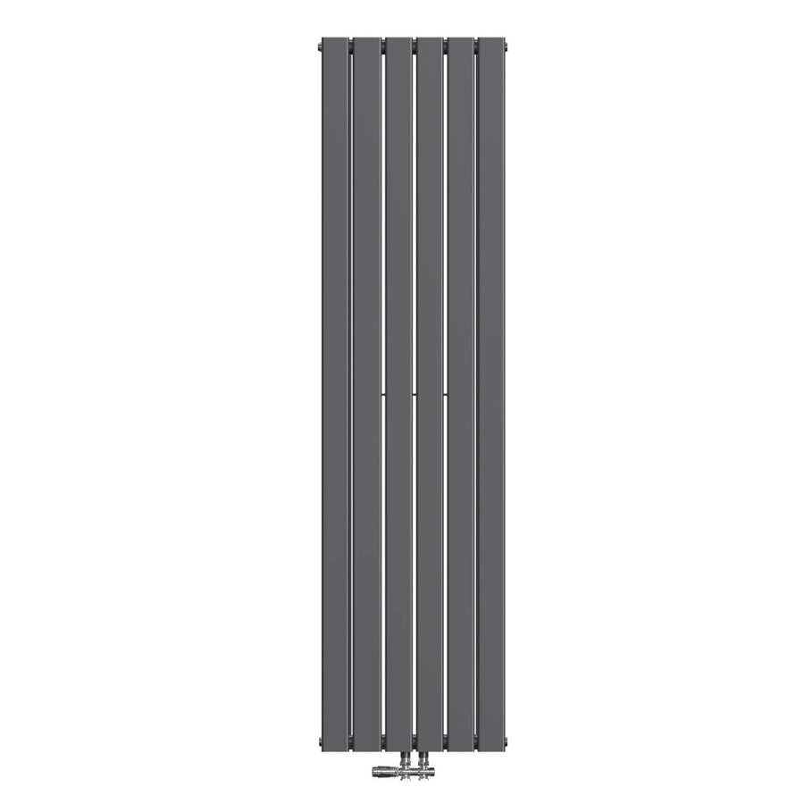 Emke Badheizkörper Vertikal Doppellagig Paneelheizkörper Anthrazit B: 46 cm, H: 180 cm, 1670W - Bild 2