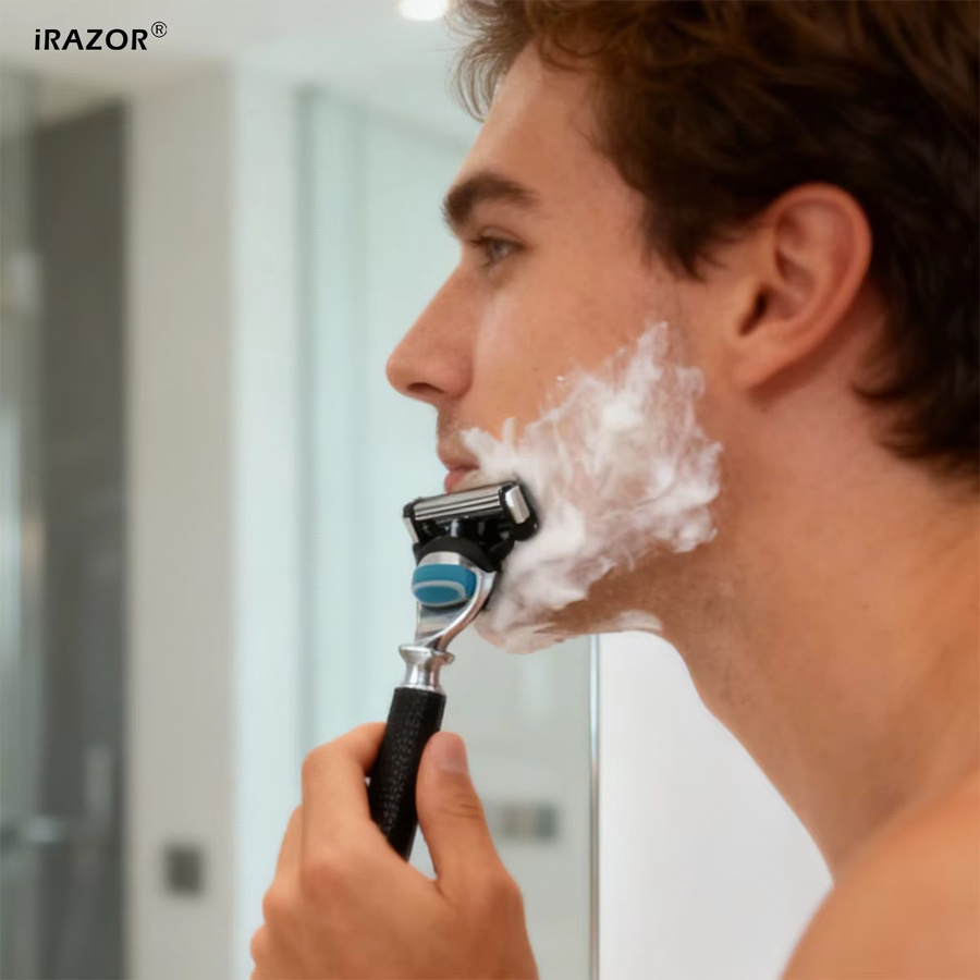 iRAZOR 5-Blade Fusion Sicherheitsrasierer, Herren, Schwarz - Bild 4