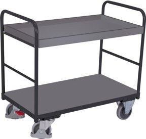 Cordes Etagenwagen niedrig aus Stahl in Anthrazit RAL 7016 - Bild 1