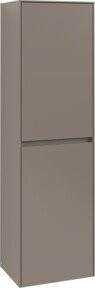 Villeroy & Boch Hochschrank Collaro in Black Oak mit Glastüren, Wandmontage, B/T/H: 45,4 x 34,9 x 153,8 cm - Bild 1