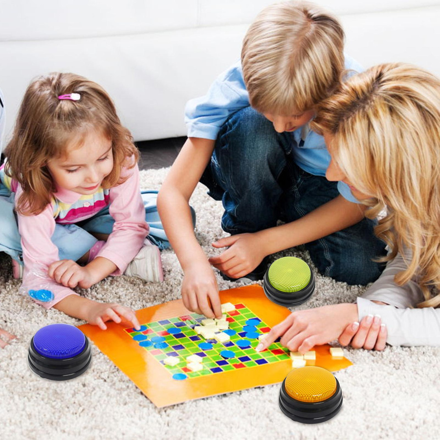 TOMTOP JMS Sprachaufzeichnungs-Soundtaste interaktive Spielzeug-Antworttasten Bunt / Mehrfarbig - Bild 5
