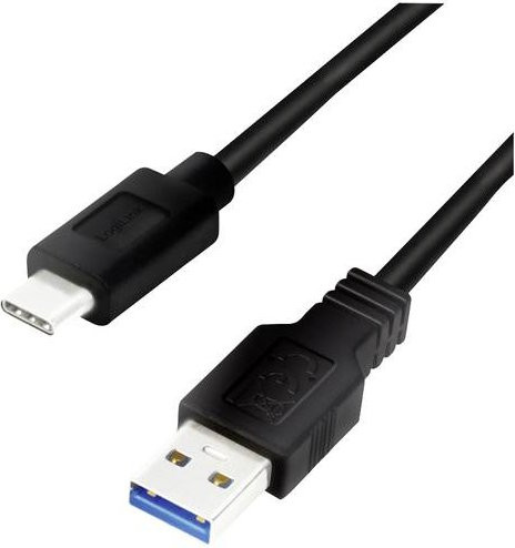 LogiLink USB 3.2 Gen1 Kabel mit USB-A und USB-C Stecker, 1,50 m, Schwarz oder Weiß - Bild 1