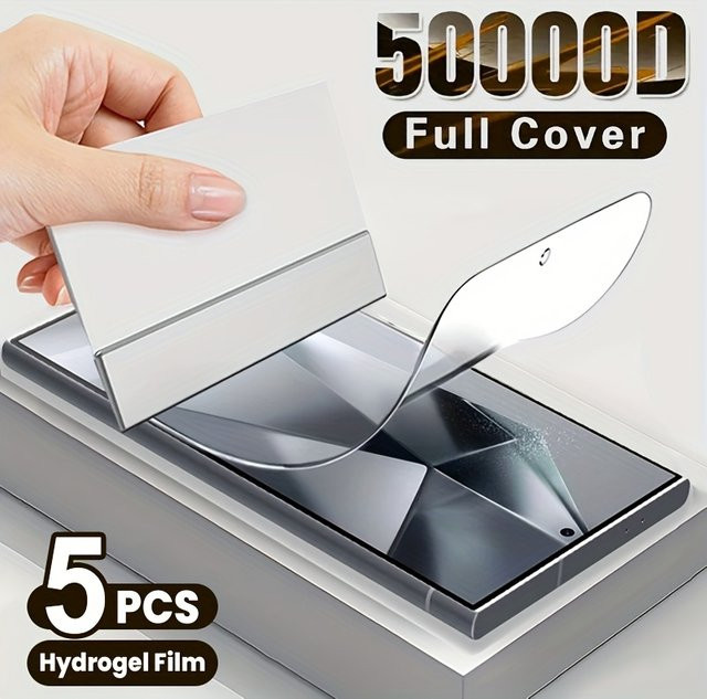 Samsung Galaxy S21 bis S26 Serie Hydrogel Displayschutzfolie, transparent, 3 oder 5 Stück - Bild 1