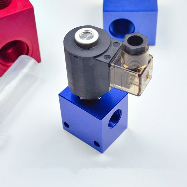 YOLOBLUE Hydraulik-Magnetventil Patrone mit zwei Positionen und zwei Schaltstellungen, DC 12V/24V oder AC 220V, Typ DHF/SV/LSV08 10 12 16 - Bild 1