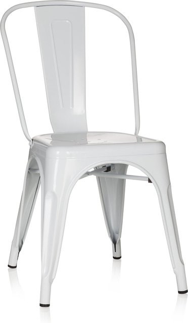 hjh OFFICE Bistrostuhl VANTAGGIO COMFORT aus Stahl im Industry-Look ohne Armlehnen - Bild 1