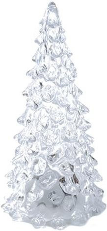 Leuchtender Weihnachtsbaum von Cove mit bunter LED-Beleuchtung, batteriebetrieben, transparent, Höhe: 27 cm - Bild 1