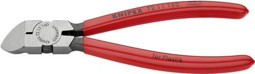 Knipex Seitenschneider für Kunststoff aus Chrom-Vanadium in Rot, Länge: 160 mm - Bild 1