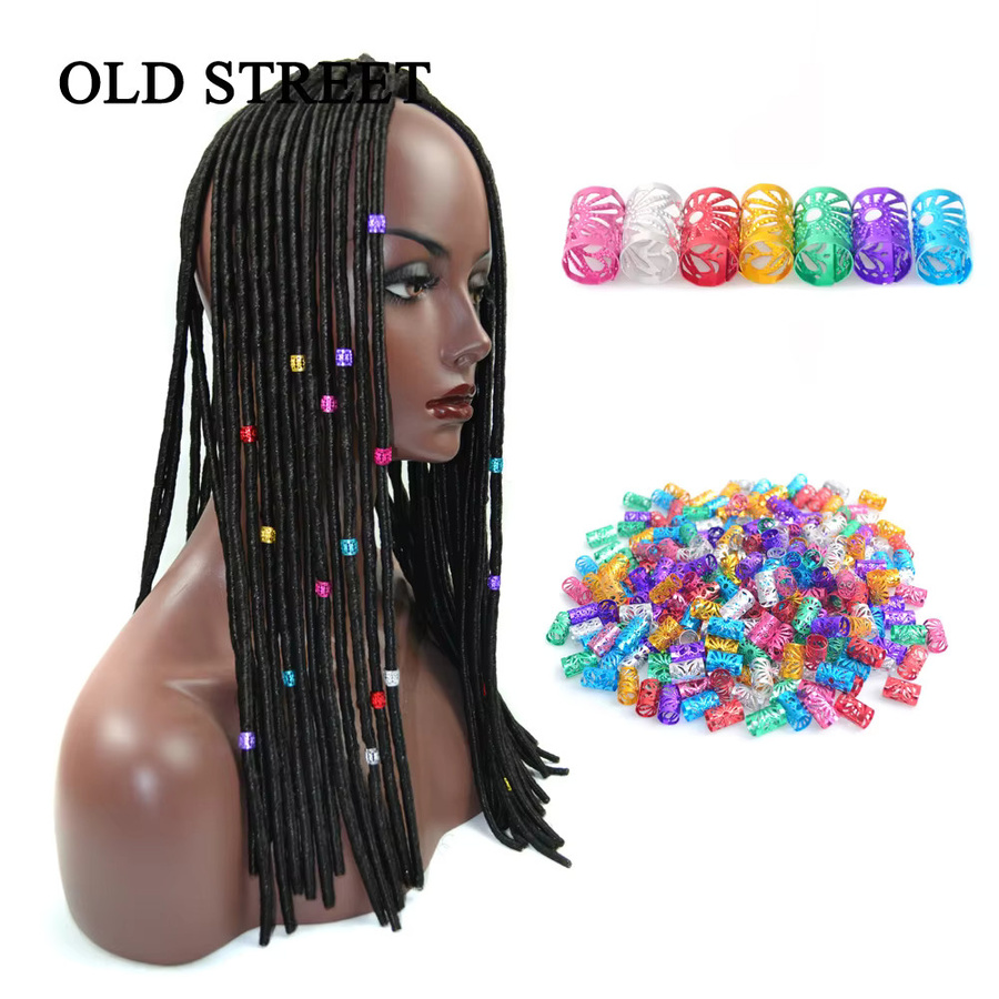 OLD STREET Dreadlocks-Zubehör-Set für Mädchen, Gold, Silber, 50-teilig - Bild 2