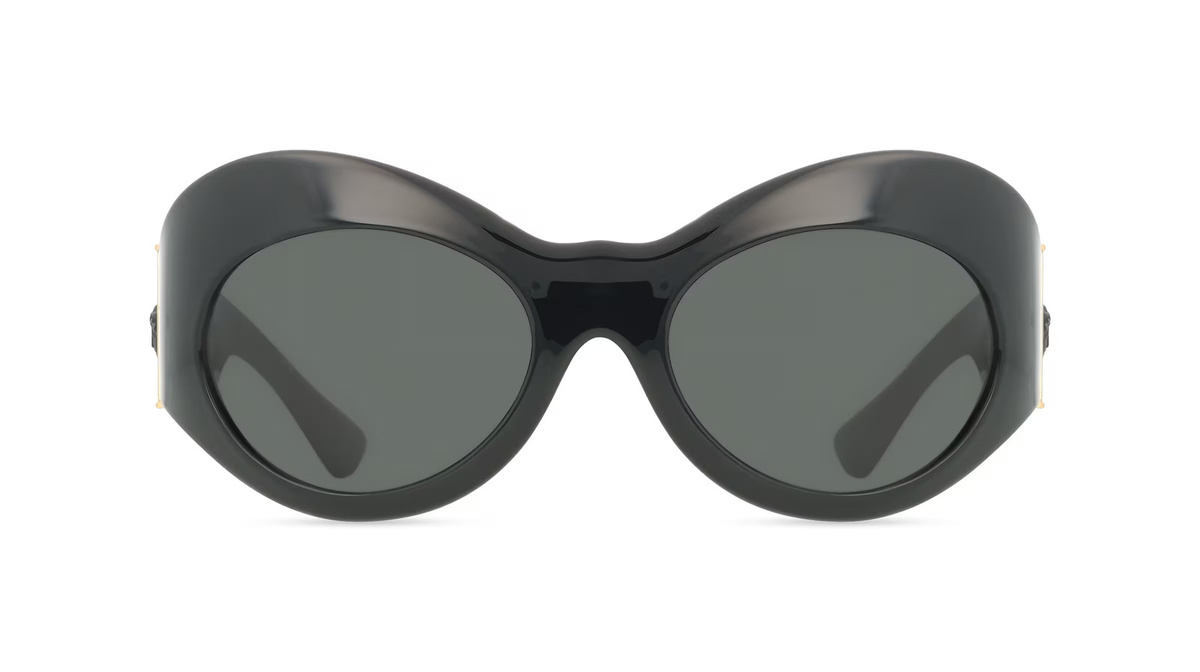 Versace VE4462 Sonnenbrille Damen, Vollrand, Quadratisch, Acetat, schwarz, grau - Bild 1