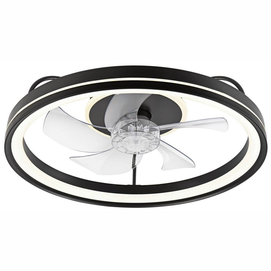 Lamkur LED-Deckenventilator Falco modern schwarz Höhe: 17 cm, Durchmesser: 50 cm - Bild 3