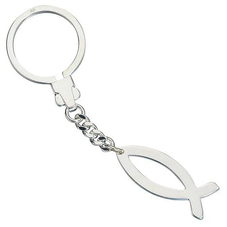 Colfem Schlüsselanhänger Ichthys, 925 Sterling Silber, Unisex - Bild 1