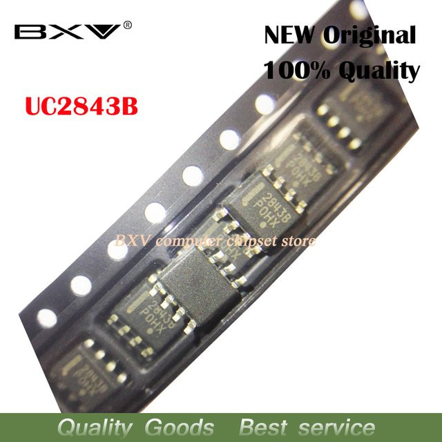 10 Stück UC2843BD1R2G UC2843 SOP8 2843B integrierter Schaltkreis in Schwarz - Bild 1