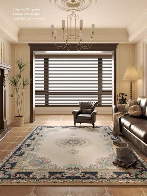 VIKAMA American Vintage Wash Teppich in Kaschmir-Optik für Wohnzimmer, Schlafzimmer und Lounge - Bild 1