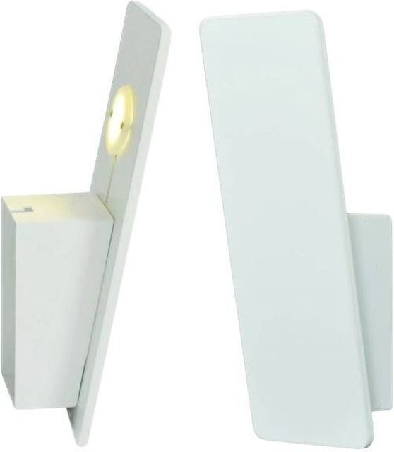 Näve LED Wandleuchte Stan in Weiß aus Aluminium B/H/T: 8 x 22 x 8 cm - Bild 1