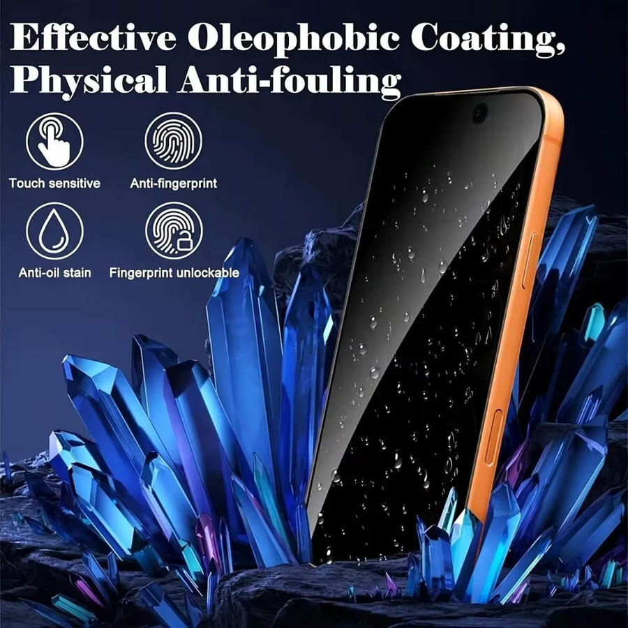 4er-Set SnakeGlass Anti-Spionage Panzerglas Displayschutzfolie für iPhone 17, 16, 15, 14, 13, 12 und 11 Pro Max Air/e/Plus - Bild 3