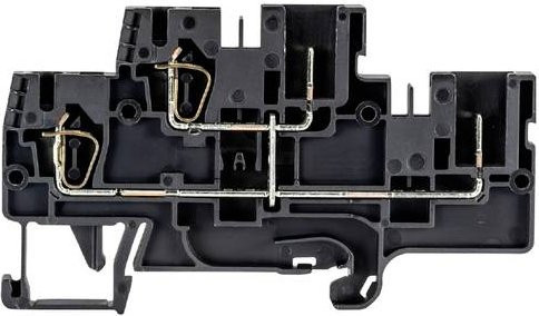 Wieland Electric 56.703.3555.1 Installationsetagenklemme mit Federzuganschluss und Steckanschluss, Schwarz, 100 Stück - Bild 1