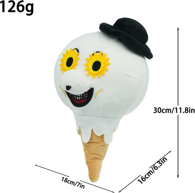 Kunst der Clown Eiscreme Plüschtier, Horror Clown Stoffpuppe, 30cm, ab 14 Jahren - Bild 1