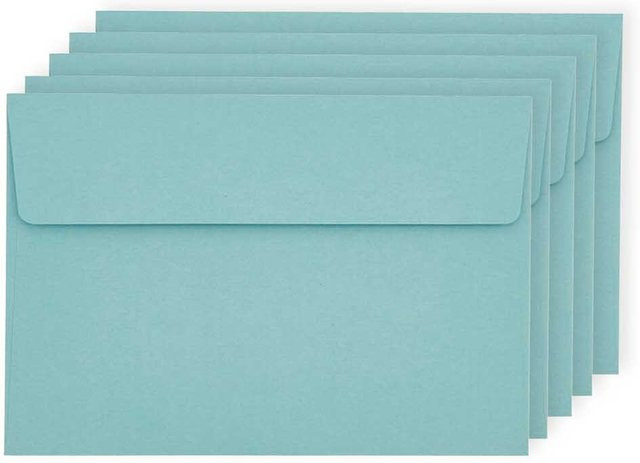 Rico Design Paper Poetry Luxury Umschläge C7 in Türkis - Bild 1
