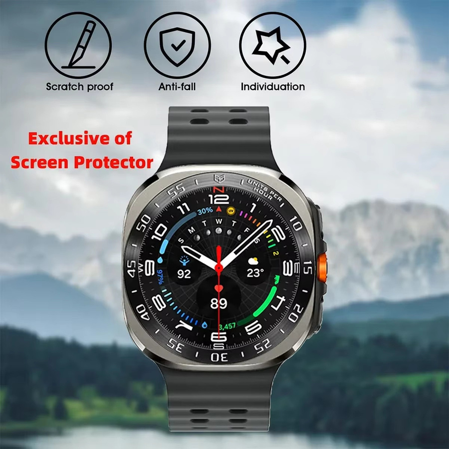 OAKCHARM Uhrenarmband Metall-Lünettenring für Samsung Galaxy Watch 7 Ultra 47 mm, Unisex - Bild 5