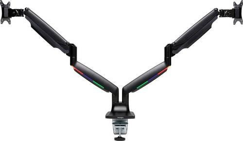 Kensington Monitor-Tischhalterung K59601WW für 2 Displays bis 86,4 cm (34 Zoll), Schwarz, drehbar, neigbar und schwenkbar - Bild 1