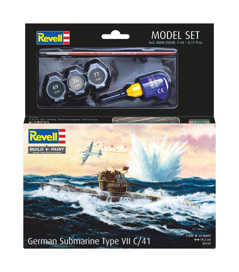 Revell German Submarine Typ VII C/4, Model Set - Bild 2