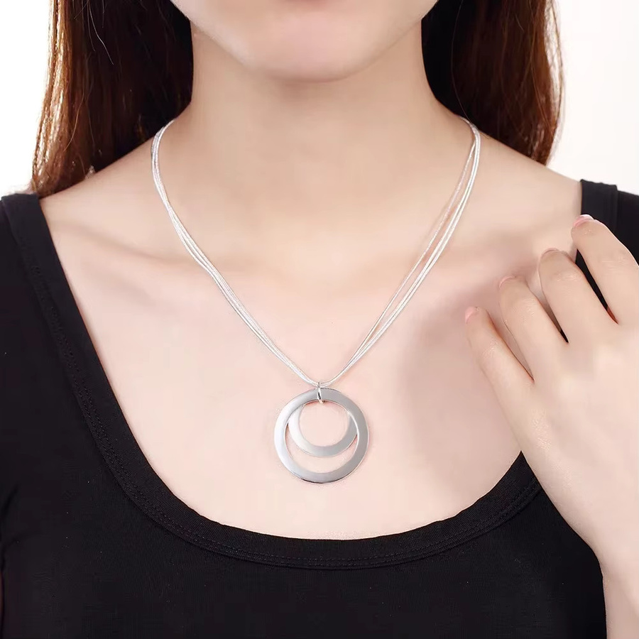 Charm Fashion Halskette 925 Silber, 45 cm, Damen - Bild 3