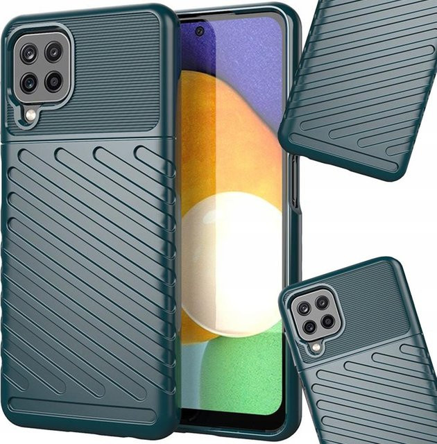 Thunder Case elastische gepanzerte Schutzhülle für Samsung Galaxy A22 4G in Grün - Bild 1