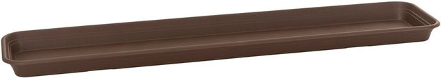 Florus Universal Pflanzkasten-Untersetzer aus Kunststoff in Braun, Breite: 80 cm - Bild 1
